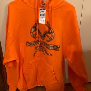 Realtree extra blaze orange hoodie
